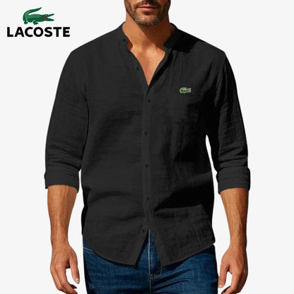 LACOSTE – Elegant shirt with a stiff collar