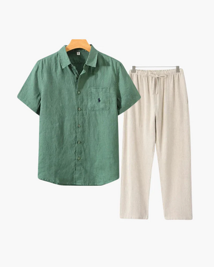 R. Ꮮаᴜгеn Linen Combo (Shortsleeve)
