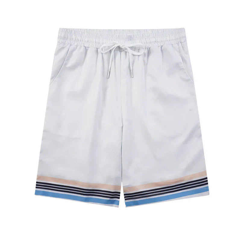 Casa Way Grand Prix Riviera Silk Shirt & Shorts Set