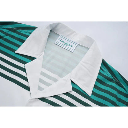 Casa Tennis Marina Bay Classic Silk Shirt & Shorts Set