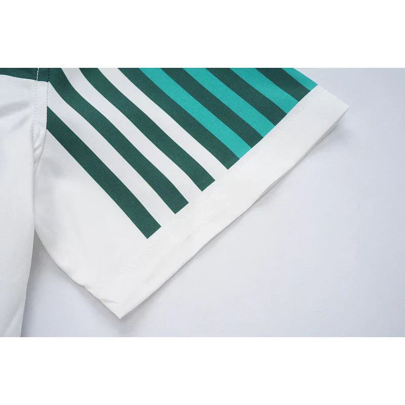 Casa Tennis Marina Bay Classic Silk Shirt & Shorts Set