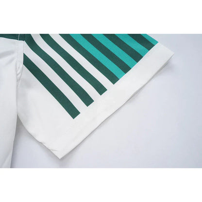 Casa Tennis Marina Bay Classic Silk Shirt & Shorts Set