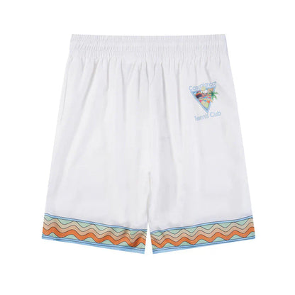 Casa Tennis Club Santorini Horizon Silk Shirt & Shorts Set