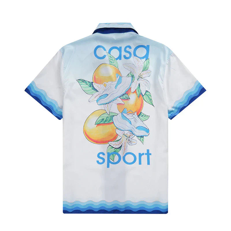 Casa Sport Capri Vista Silk Shirt & Shorts Set