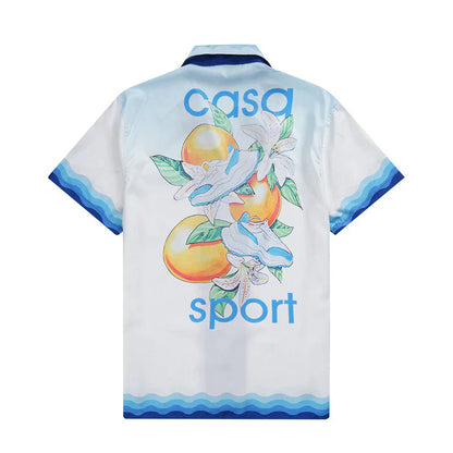 Casa Sport Capri Vista Silk Shirt & Shorts Set