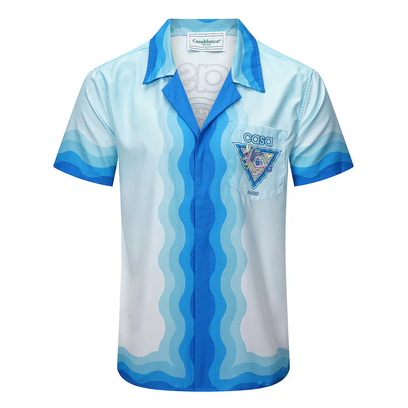 Casa Paris Riviera Silk Shirt & Shorts Set