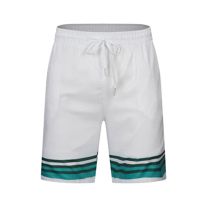 Casa Tennis Marina Bay Classic Silk Shirt & Shorts Set