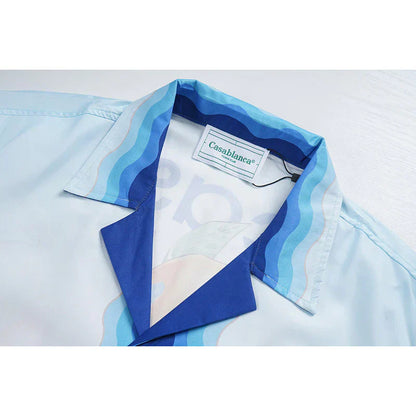 Casa Sport Capri Vista Silk Shirt & Shorts Set