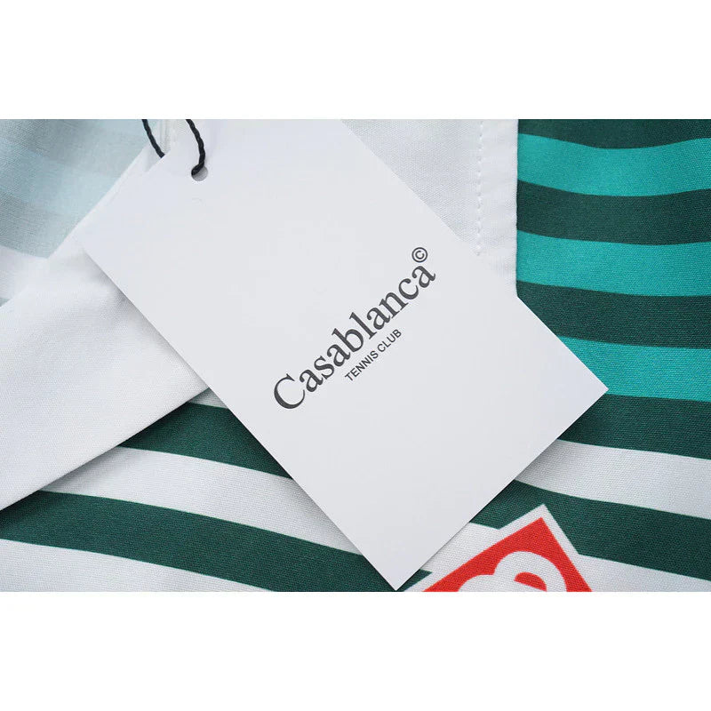 Casa Tennis Marina Bay Classic Silk Shirt & Shorts Set