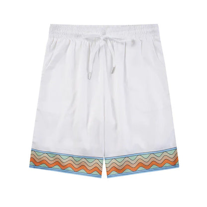 Casa Tennis Club Santorini Horizon Silk Shirt & Shorts Set