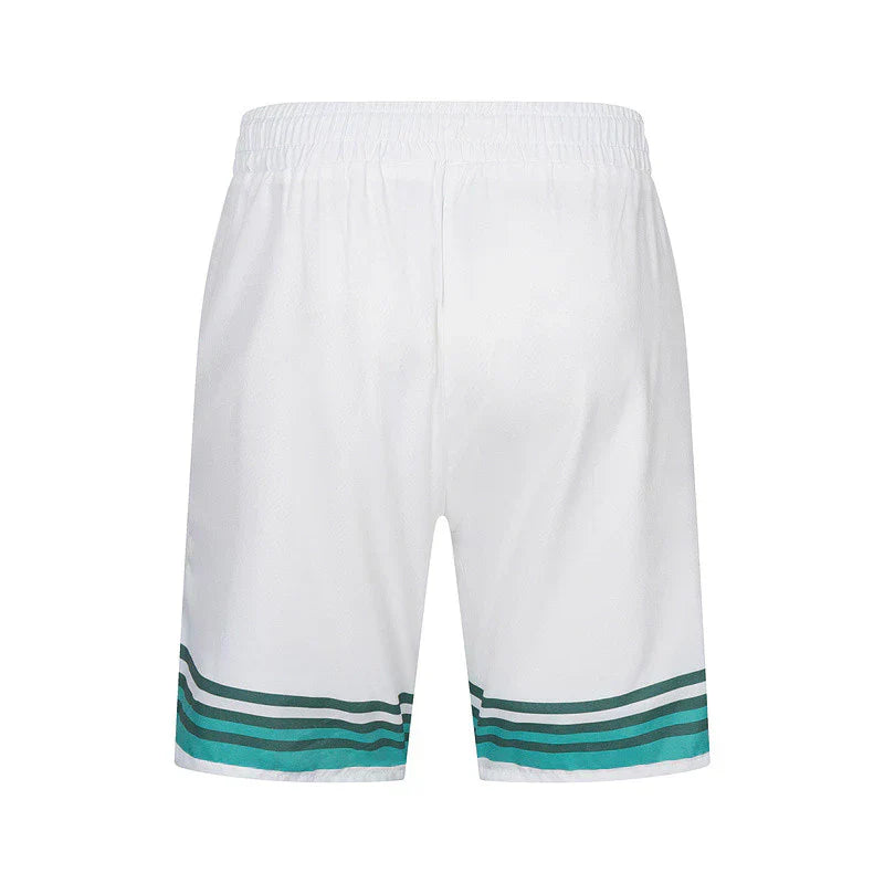 Casa Tennis Marina Bay Classic Silk Shirt & Shorts Set